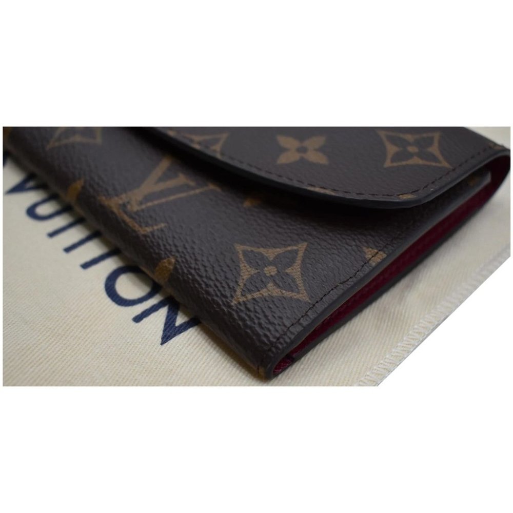 LOUIS VUITTON Emilie Monogram Canvas Wallet Fuchsia - Picture 7 of 11